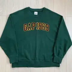 GAP ギャップ 刺繍 ワッペンロゴ スウェット トレーナー ビッグサイズ XL