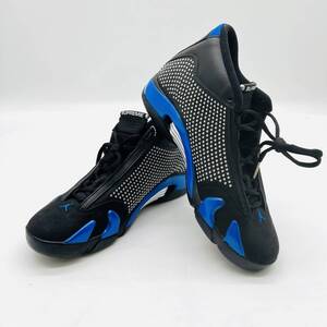 Supreme Nike Air Jordan 14 Retro Black Varsity Royal Chrome 28cm BV7630-004 箱なし