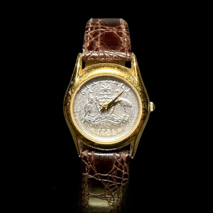 THE COINWATCH コインウォッチ コイン 1956 スイス 腕時計 時計 レディース 女性 クォーツ ゴールド シルバー ファッション 動作未確認 ☆