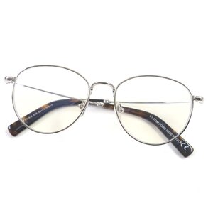 未使用品▼TOM FORD トムフォード TF5749-B 016 カラーレンズ マーブル 鏡面 メガネ シルバー クリアブラウン 52□17 145 デモレンズ