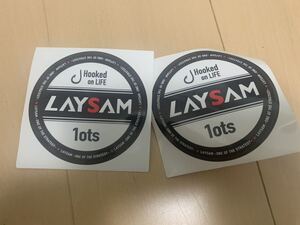 LAYSAM レイサム　丸形ステッカー　2枚　シール