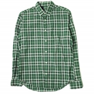 N.HOOLYWOOD COMPILE LINE エヌハリウッド 日本製 L/S CHECK BD SHIRT チェックボタンダウンシャツ 231-SH06 peg 36 グリーン 長袖 g6722