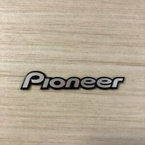 Pioneer パイオニア アルミ エンブレム プレート シルバー/ブラック carrzzeria カロッツェリア wf