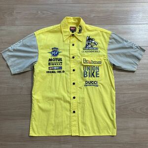 BERIK MV AGUSTA Shirt ベリック MVアグスタ レースシャツ ピットシャツ Lサイズ ユーズド