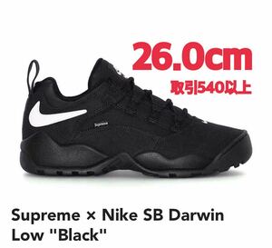 Supreme × Nike 2024SS SB Darwin Low Black 26.0cm シュプリーム × ナイキ SB ダーウィン ロー ブラック US8 26cm