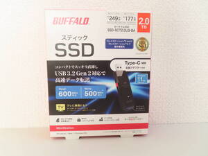 未使用 バッファロー (BUFFALO) SSD-SCT2.0U3-BA 2TB PCTV録画向け スティック型