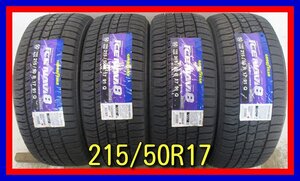 ■新古品タイヤ■　215/50R17 91Q GOODYEA ICE NAVI 8 プリウス等 １７インチ 冬タイヤ スタッドレス 激安 新品　送料無料　B394