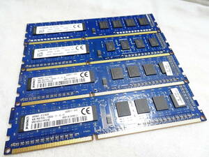 美品 Kingston デスクトップPC用 メモリー DDR3L-1600 PC3L-12800 1枚4GB×4枚組 合計16GB 動作検証済 1週間保証