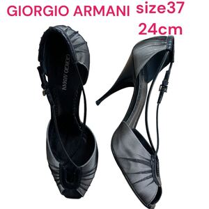 ジョルジオアルマーニ　レース　ピンヒールパンプス 24センチ　37 GIORGIO ARMANI