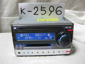 K-2596　Carrozzeria　カロッツェリア　FH-P530MDSzz　MP3　MDLP　フロント AUX　故障品