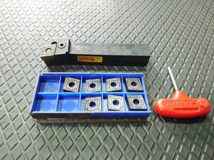 送185円 チップ付♪　SANDVIK　サンドビック　外径　菱型チップ　バイトホルダー PCLNR　1616H12-M