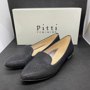 【M207】pitti パンプス 靴 ブラック レディース　22cm