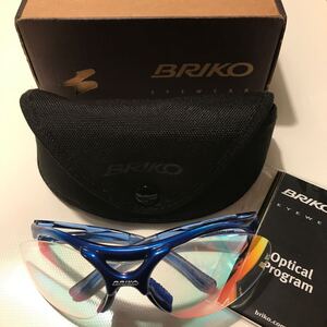 使用僅か！BRIKO ブリコ SPRINTER 3 スプリンター 3 スポーツサングラス アイウェア ブルー系 正規品イタリア製 箱,ケース付,冊子付 レア！