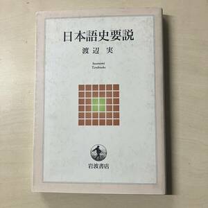 日本語概説 岩波テキストブックス／渡辺実(著者)　【A11】