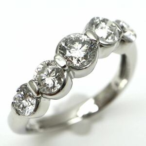 SEIKO jewelry(セイコージュエリー)◆Pt900 天然ダイヤモンドリング◆J 約3.7g 約8号 diamond ring指輪 jewelry ジュエリー EE5/EF8