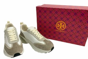 TORY BURCH トリーバーチ スニーカー グッドラック トレーナー US6 23㎝ 靴 レディース ベージュ ホワイト