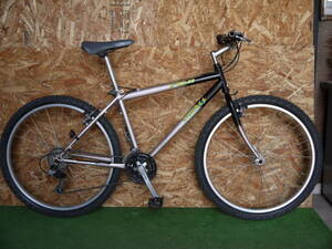 :oldMTB FUJI SAGRESフジ　２０１１年製 クロモリ　3×7　シマノパーツ混成　: