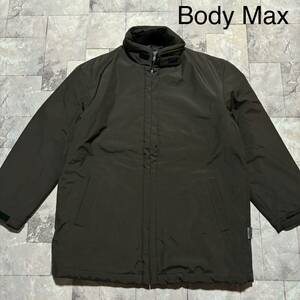 Body Max KANSAI YAMAMOTO 山本寛斎 ナイロンジャケット ジップアップ 中綿 ハーフコート モスグレー サイズL 玉FS1368