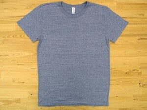 TRUSS TCR-112 トライブレンド Tシャツ 4.4oz Lサイズ 1枚 16ヘザーネイビー 無地 クロネコゆうパケット350円発送可 杢ネイビー