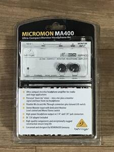 BEHRINGER ベリンガー MA400 MICROMON モニターヘッドフォンアンプ