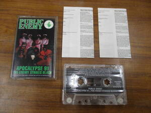 S-2702【カセットテープ】US版 歌詞カードあり PUBLIC ENEMY Apocalypse 91 The Enemy Strikes Black パブリック・エナミー cassette tape