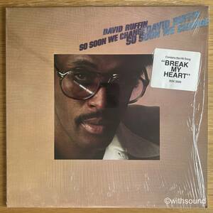 シュリンク付き DAVID RUFFIN So Soon We Change US ORIG LP IN SHRINK 1979 WARNER BSK 3306