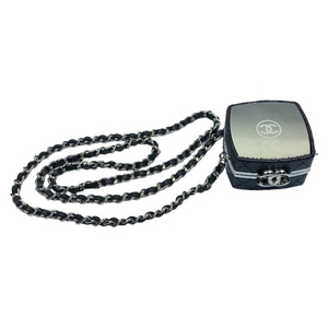 CHANEL シャネル ミラーチェーンクラッチ 小物入れ 小物 アクセサリー ココマーク ロゴ マトラッセ ラムスキン ブラック 31番台