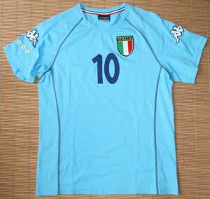 正規品 カッパ製 2000-01 イタリア代表 #10 デルピエロ? トッティ?～半袖 ユニフォーム型Tシャツ～スカイブルー ユニフォーム 