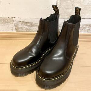 【数回使用程度】Dr.Martens ドクターマーチン チェルシーブーツ サイドゴアブーツ 厚底 2973QUAD ブラック