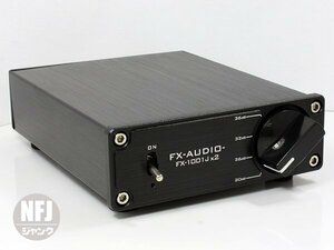 NFJ★ FX-AUDIO- FX-1001Jx2 ブラック 訳あり【動作OK】ACアダプター(DC12V/3.5A)オマケ付き