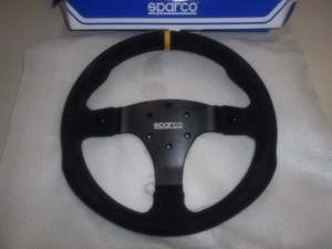 SPARCO R330 NEW ステアリング（BKスェード/BKスポーク-33Φ）（取り寄せ品）*送料別途