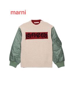 marni ニット　セーター　ロゴ