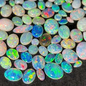 1円〜!!小粒!!遊色効果!!◆天然オパールおまとめ50ct◆j 約10g ルース 裸石 宝石 ジュエリー jewelry opal w5め31