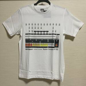 UNIQLO(ユニクロ) - ＭEN The BrandsグラフィックT（ローランド・半袖） (TR-808・新品・タグ付・Mサイズ・人気品・NIGO・白・Tシャツ)