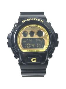 CASIO◆クォーツ腕時計・G-SHOCK/デジタル/ラバー/BLK/BLK/SS