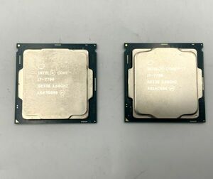 ●中古/cpu/ i7-7700 第7世代 SR338 3.60GHz 4コア 8スレッド FCLGA1151 2枚セット 管理番号：20240523-14