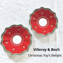 Villeroy&Bochビレロイ&ボッホ クリスマス ペアソーサー