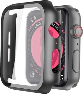 【新品】ULOE 対応 Apple Watch Series 6 / SE / SE2 / Series 5 / Series 4 40mm PC ブラック 用 ケース　no.799