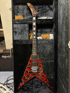 ★美品 激レア ESP KKV-380 SLAYER KerryKing signature トンガリ欠け等なしの極上品 ESP 純正ハードケース付き KERRY KING ケリーキング