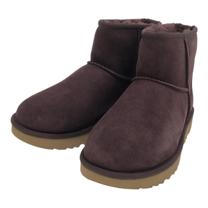 UGG アグ 【lay0075V】 W CLASSIC MINI II 101622 アンクル丈 ムートンブーツ ショートブーツ レディース ボルドー シープスキン MR