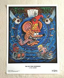 ◆ビンテージ The Rat Fink Experience アート ポスター ラットフィンク 96年製 Ed Roth エドロス レア mooneyes ムーンアイズ