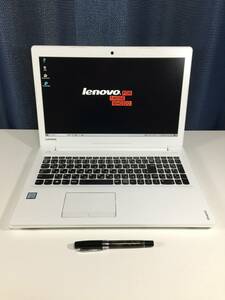 Lenovo IdeaPad 510・Intel Core i5-7世代・8GBメモリ・500GB HDD・DVDRW・15.6インチ・WEBカメラ・OS起動品。