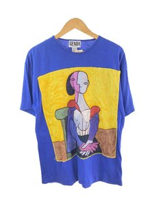 GENOA/PICASO/毛玉有/Tシャツ/one/コットン/BLU