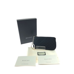 ▼▼ GUCCI グッチ メンズ コインケース マイクログッチシマ 小銭入れ 544476 ブラック 目立った傷や汚れなし