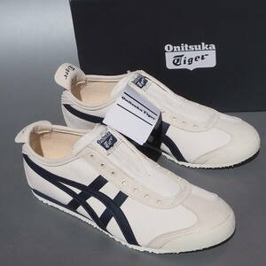 デッド!! 新品 US 9 / 27cm オニツカタイガー メキシコ 66 スリッポン 白ｘ紺 Onitsuka Tiger MEXICO 66 SLIP-ON