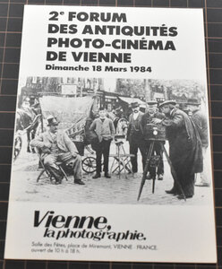 カメラ・写真に関する絵葉書　2e FORUM DES ANTIQUITES PHOTO-CINEMA　フランス製