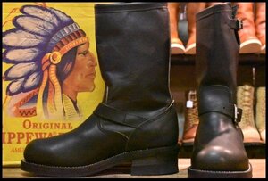 【7D 箱付 DEAD 黒タグ Cマーク PT83 92年】Chippewa チペワ エンジニア 27863 黒 ブラック スチールトゥ 11インチハイト ブーツ HOPESMORE