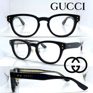 新品 送料無料 GUCCI グッチ メガネ フレーム GG1470OJ 001 BLACK-BLACK-TRANSPARENT ブラック 眼鏡 メガネフレーム