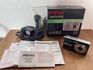 ☆PENTAX ペンタックス デジタルカメラ Optio E85 Black コンパクトデジカメ 箱付 ☆中古品