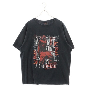 JORDAN BRAND ジョーダンブランド ×TRAVIS SCOTT JORDAN SRT SS TECK ×トラビススコット フロントプリント半袖Tシャツ 4030-010 ブラック